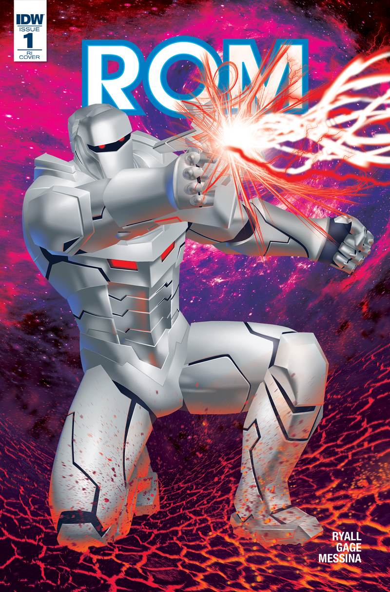 Rom #1 R1 Cover B, by Michael Golden